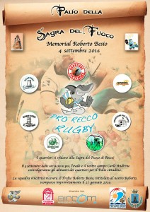 Locandina Palio del Fuoco 2016